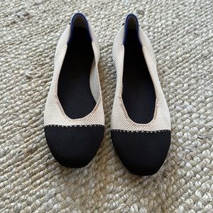 Rothy’s Tuxedo Square Toe flats